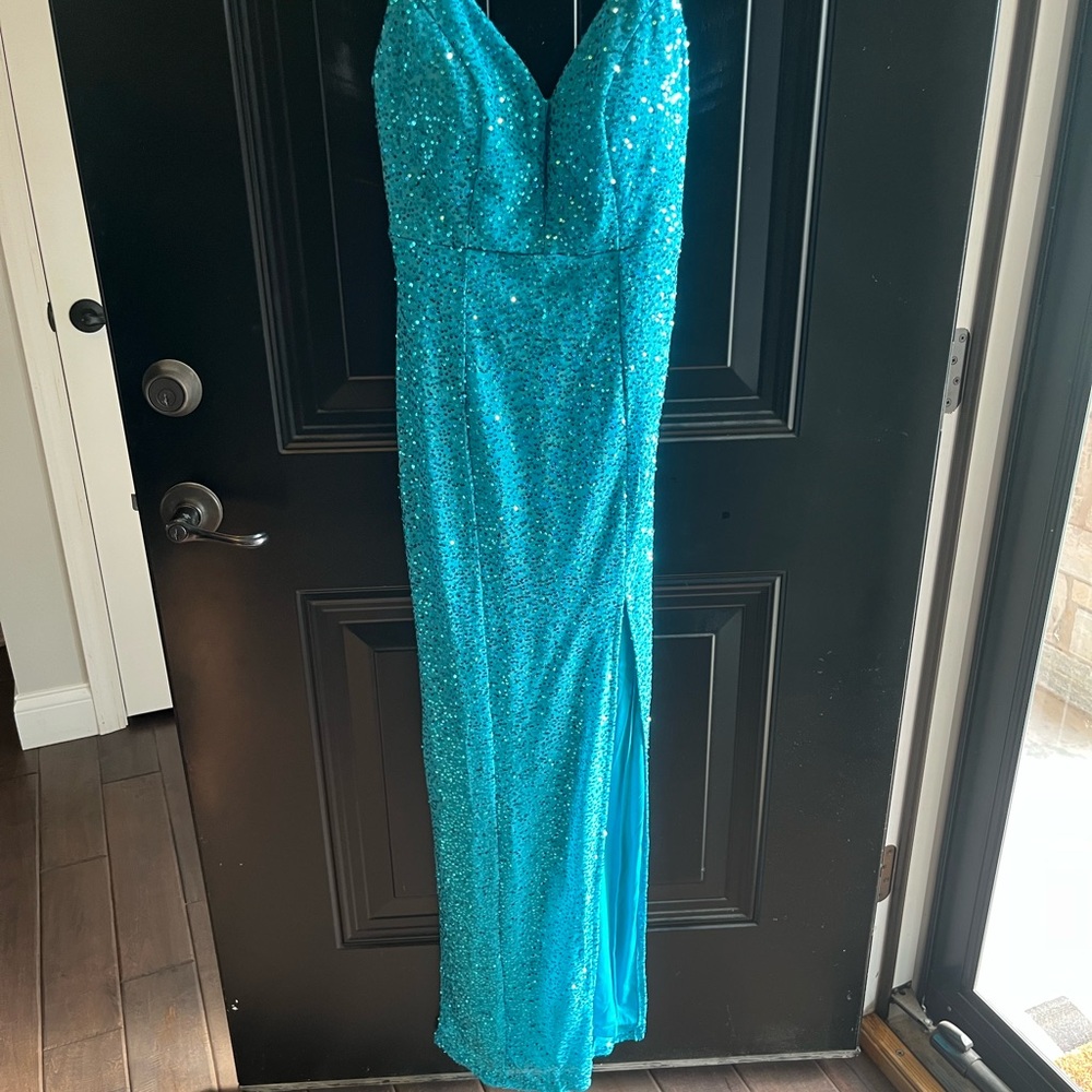 Sparkling Blue Gown size small